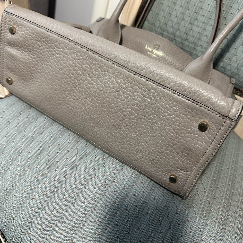 Kate Spade Taupe Leather Tote - Picture 8 of 13